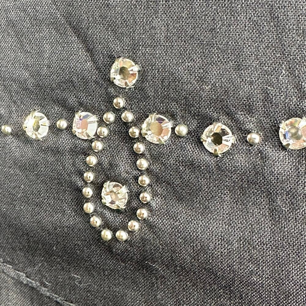 Vintage 1980s Sweet Inspirations Western Pearl Snap Rhinestone Shirt - Picture 5 of 8